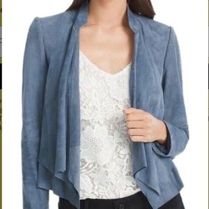 White House Black Market real suede jacket